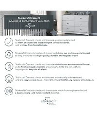 Storkcraft Crescent 6 Drawer Double Dresser