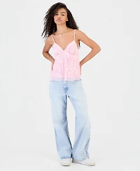 Madden Girl Juniors' Beaded Babydoll Tank