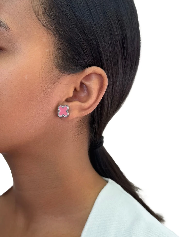 Adornia Tarnish Resistant Silver Set of 3 Clover Stud Earrings