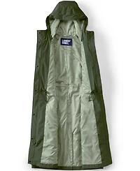 Lands' End Plus Squall Packable Long Raincoat
