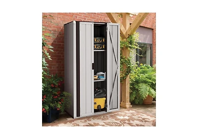 Aecojoy Outdoor Storage Cabinet Waterproof with Shelves