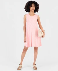 Style & Co Petite Printed Sleeveless Flip Flop Dress, Macy's Exclusive