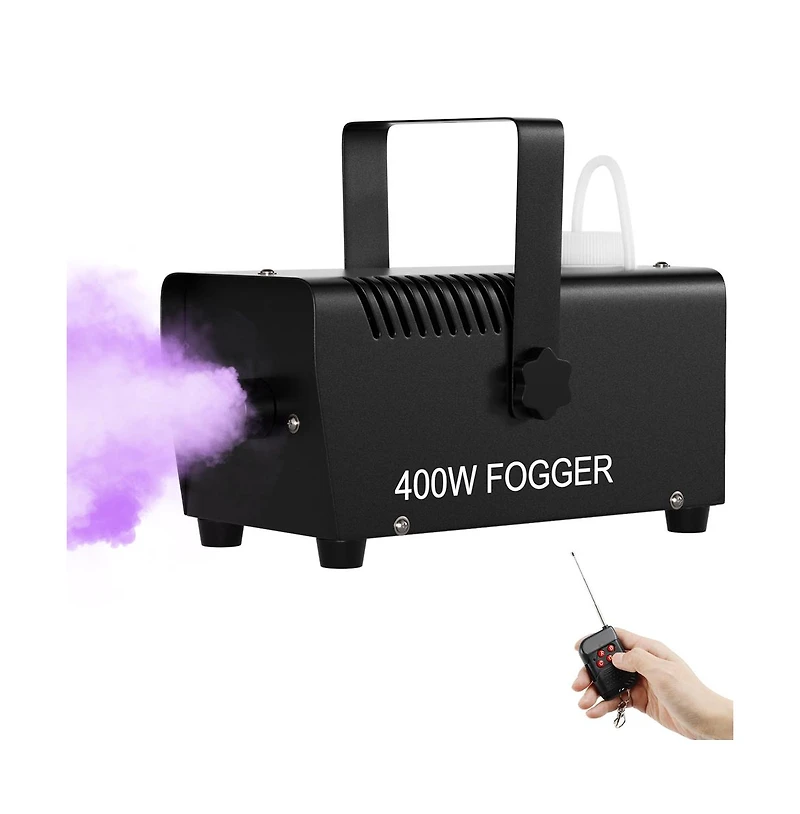 Artudatech 400W Mini Fog Machine with Wireless Remote & 6000 cu ft/min Output, Perfect for Home Parties