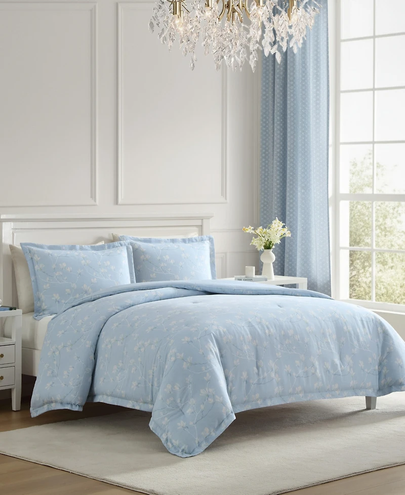 Laura Ashley Magnolia Grove 2-Pc. Comforter Set, Twin