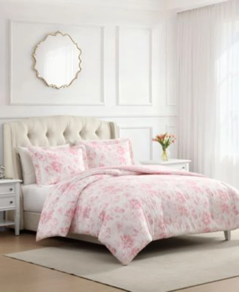 Laura Ashley Anja Textured Toile Comforter Sets