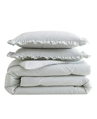 Laura Ashley Oxford Stripe 2-Pc. Comforter Set, Twin