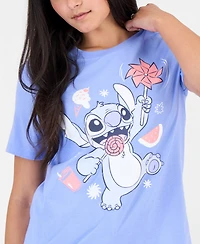 Disney Juniors' Stitch Graphic Print T-Shirt