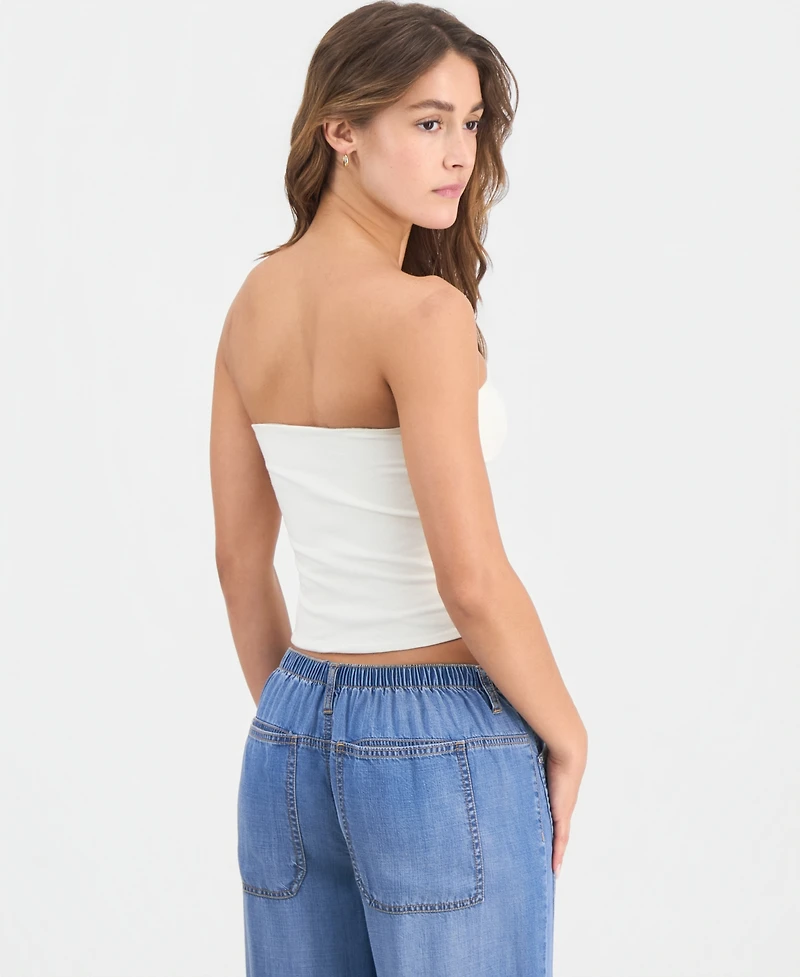 Love Tribe Juniors' Ford Reversible Strapless Tube Top