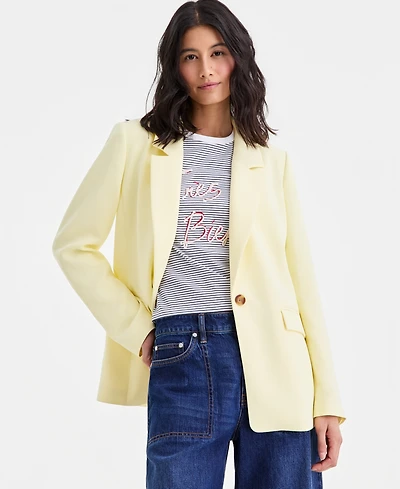 On 34th Women's Relaxed Crepe Blazer, Macy's Exclusive