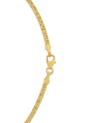 Macy's Diamond Cut Box Chain Necklace in 10k Gold