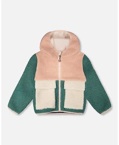 Deux par Baby Girls Sherpa Jacket