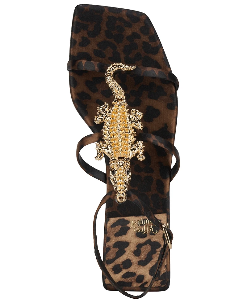 Jeffrey Campbell Women's T-Strap Square Toe Flat Sandals