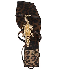 Jeffrey Campbell Women's T-Strap Square Toe Flat Sandals