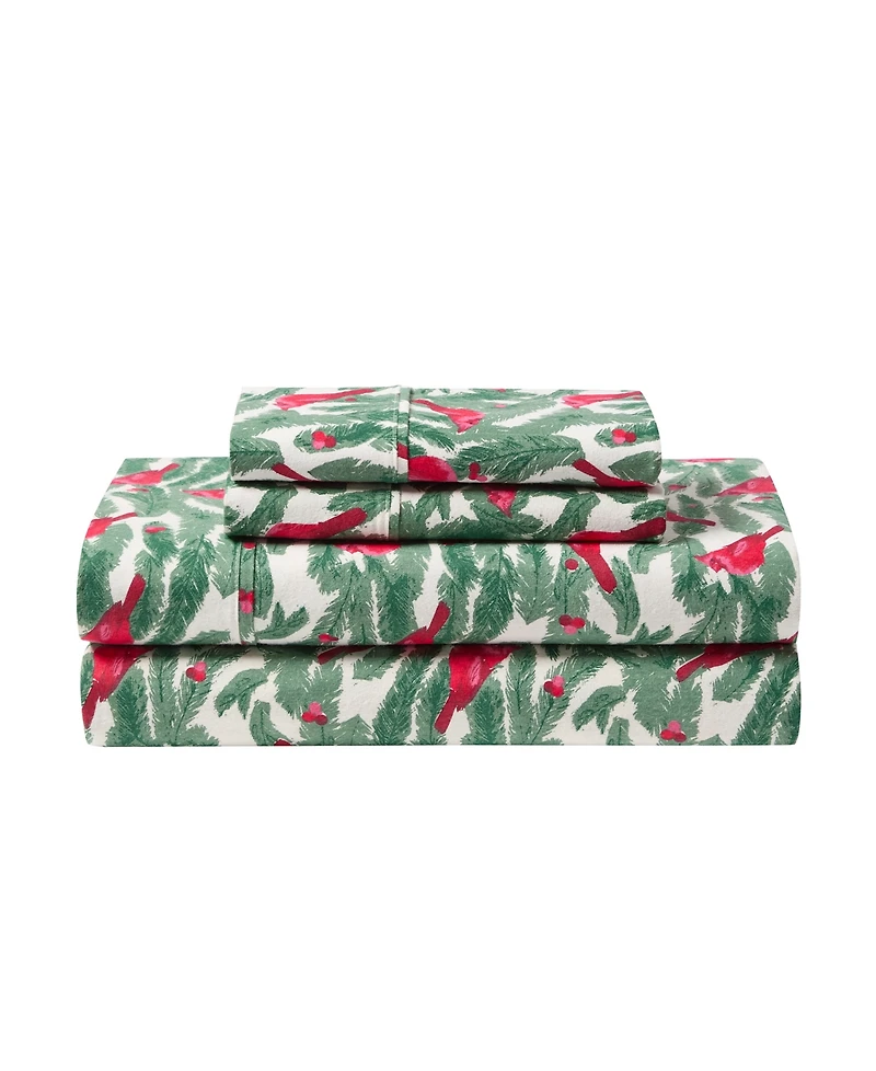 Hallmark Brushed Cotton Flannel -Pc. Sheet Set
