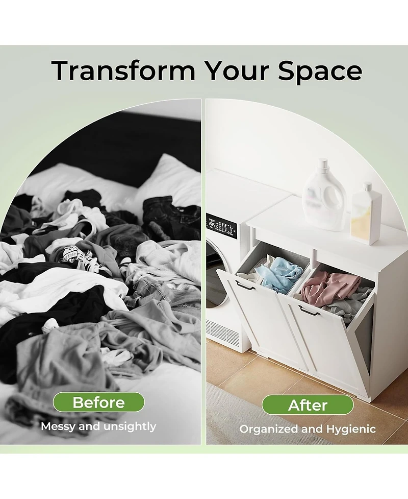 Rainsken Laundry Hamper Cabinet