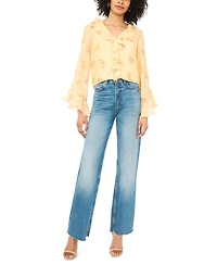 Vince Camuto Women's Long-Sleeve Ruffle Top