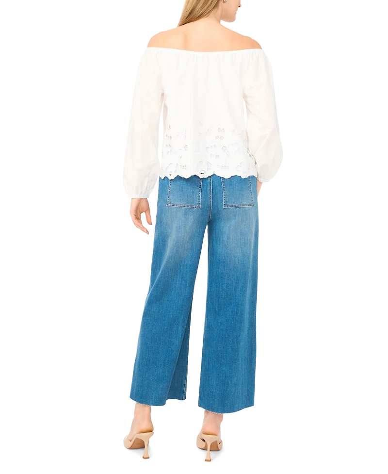 Vince Camuto Women's Off-The-Shoulder Button Blouse