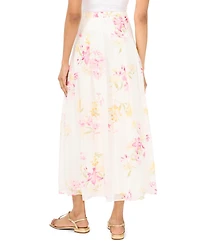Vince Camuto Women's Printed Straight Hem Maxi Skirt