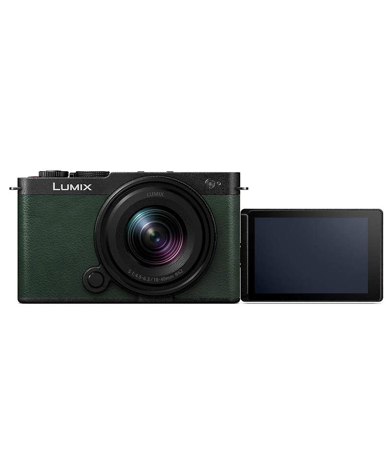 Panasonic Lumix S9 Mirrorless Camera with 18-40mm f/4.5-6.3 Lens, Olive Green