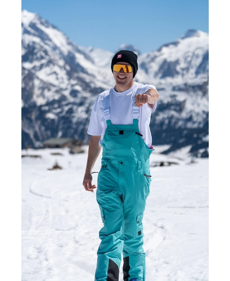 Oosc Clothing Men's Yeh Man Bib Pant - Aqua