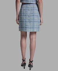 Bcbg Women's Tweed Zipper Mini Skirt