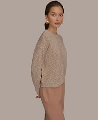 Donna Karan Weekend Women's Crewneck Long-Sleeve Sweater
