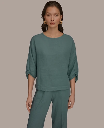 Donna Karan Weekend Women's Boat Neck Blouse