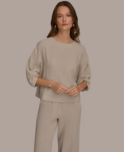 Donna Karan Weekend Women's Boat Neck Blouse