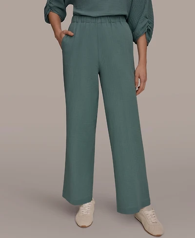 Donna Karan Weekend Women's Mid-Rise Side Seam Pants