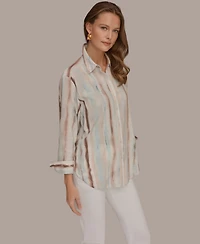 Donna Karan Weekend Women's Long-Sleeve Button-Down Shirt