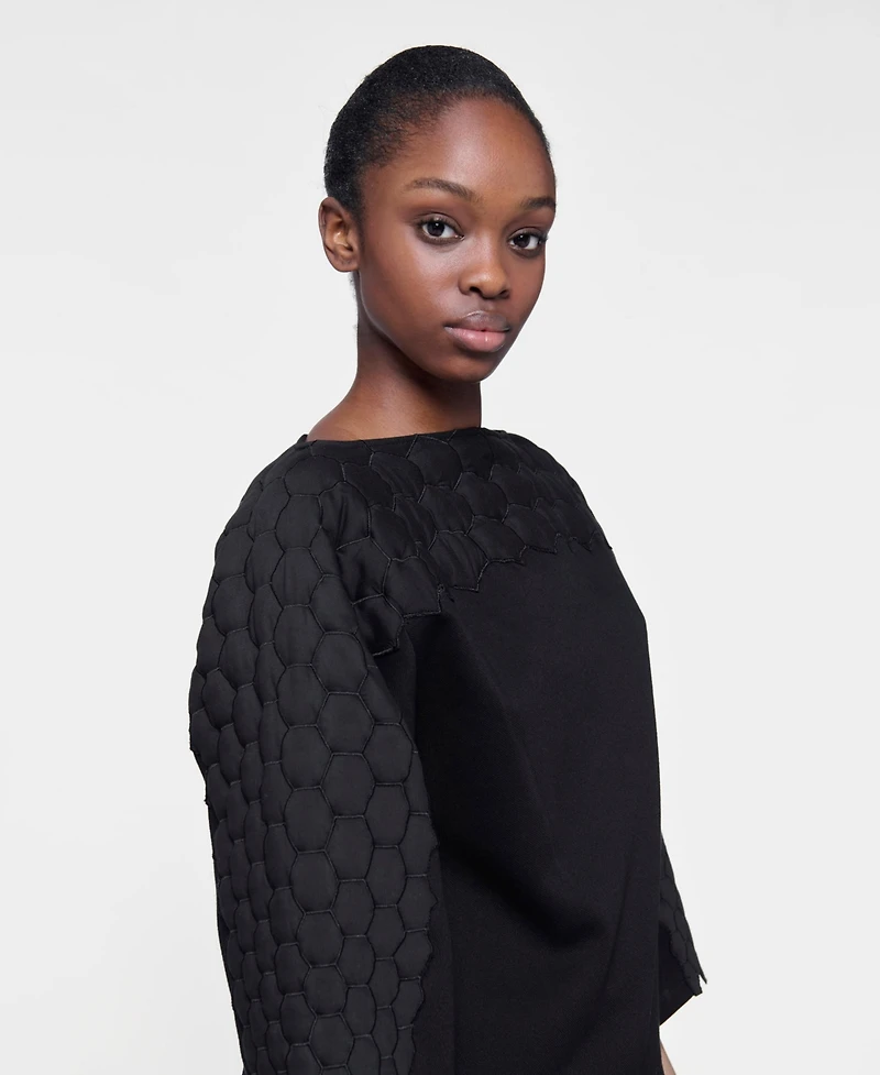 Leem Women's Quilted Embroidered Top