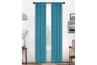 Superior Solid Classic Modern Blackout Curtain Set ,26" x 84" (Set of 2)