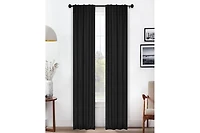 Superior Solid Classic Modern Blackout Curtain Set ,26" x 84" (Set of 2)