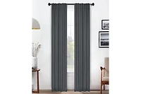 Superior Solid Classic Modern Blackout Curtain Set ,26" x 84" (Set of 2)