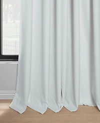 Half Price Drapes French Pleat Performance Linen Hotel Blackout Curtain