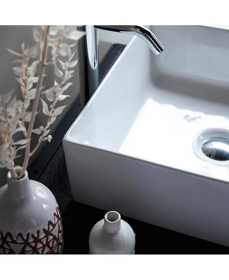 Tikamoon Lada ceramic bathroom basin