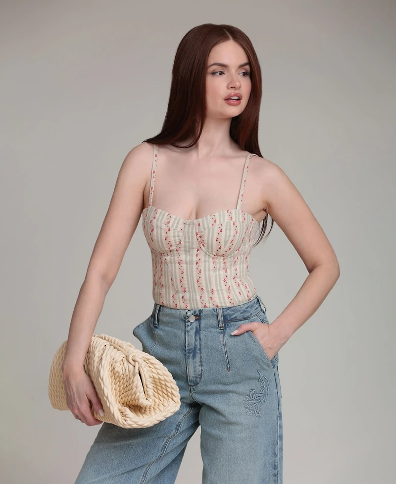 Avec Les Filles Women's Mid-Rise High Curve Jeans