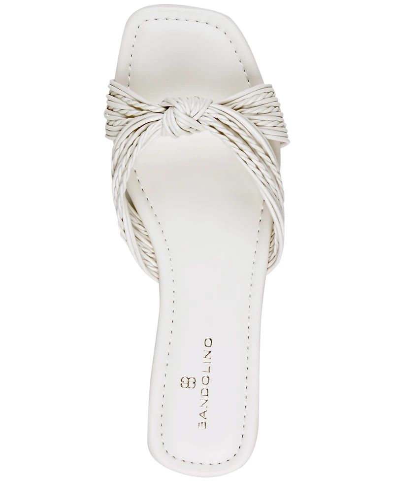 Bandolino Women's Sella Knotted Slip-On Flat Sandals