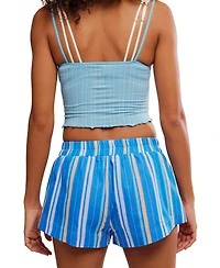 Free People Women's Striped Mini Boxers