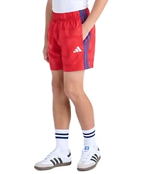 adidas Boys' 8-20 Elastic Waistband World Soccer Shorts