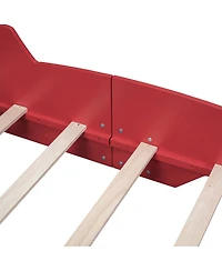 Streamdale Furniture Streamdale Twin Size Race Car-Shaped Platform Bed with Wheels