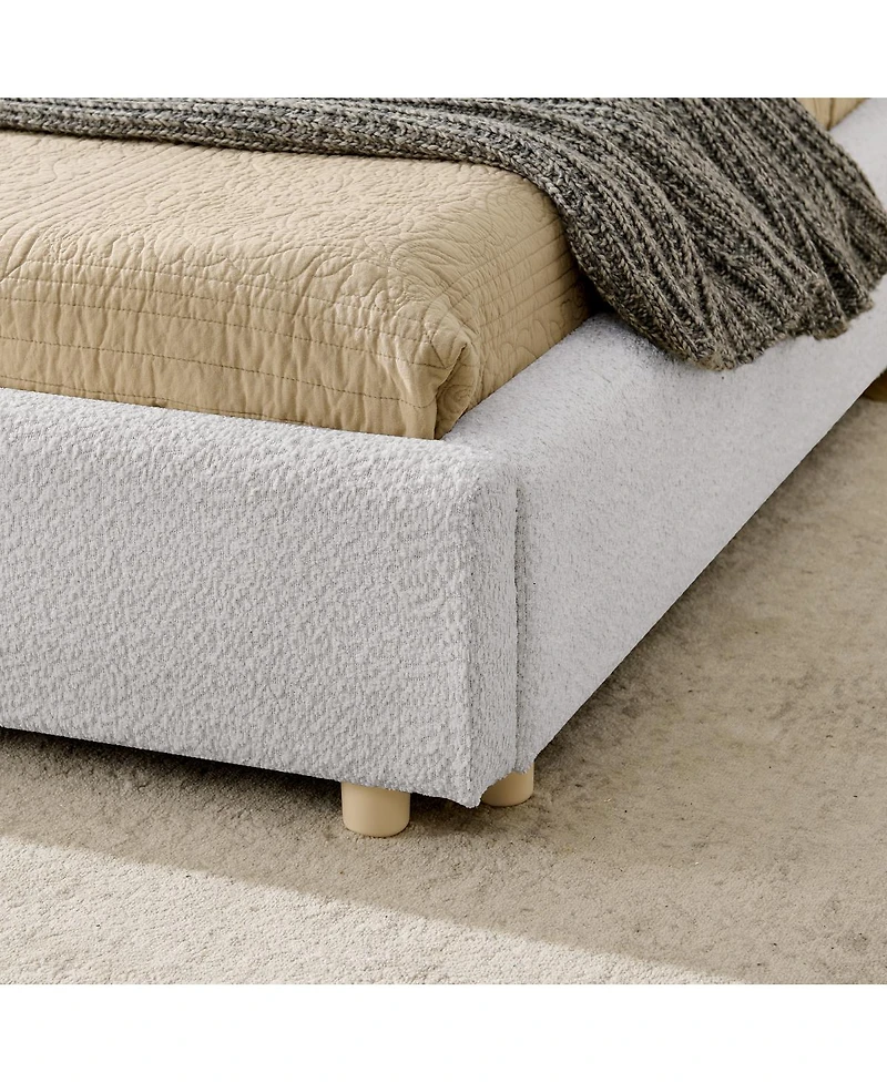 Streamdale Furniture Streamdale Queen Size Upholstered Bed Frame