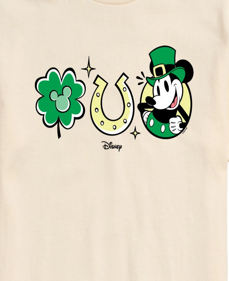 Airwaves Men's Disney Mickey St. Patrick's Icons Graphic T-Shirt