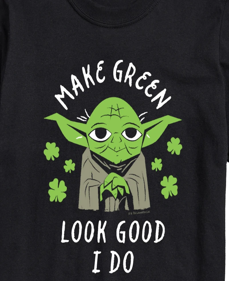 Airwaves Men's Star Wars Make Green Look Good Yoda Short-Sleeve Graphic T-Shirt