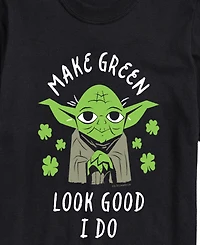 Airwaves Men's Star Wars Make Green Look Good Yoda Short-Sleeve Graphic T-Shirt