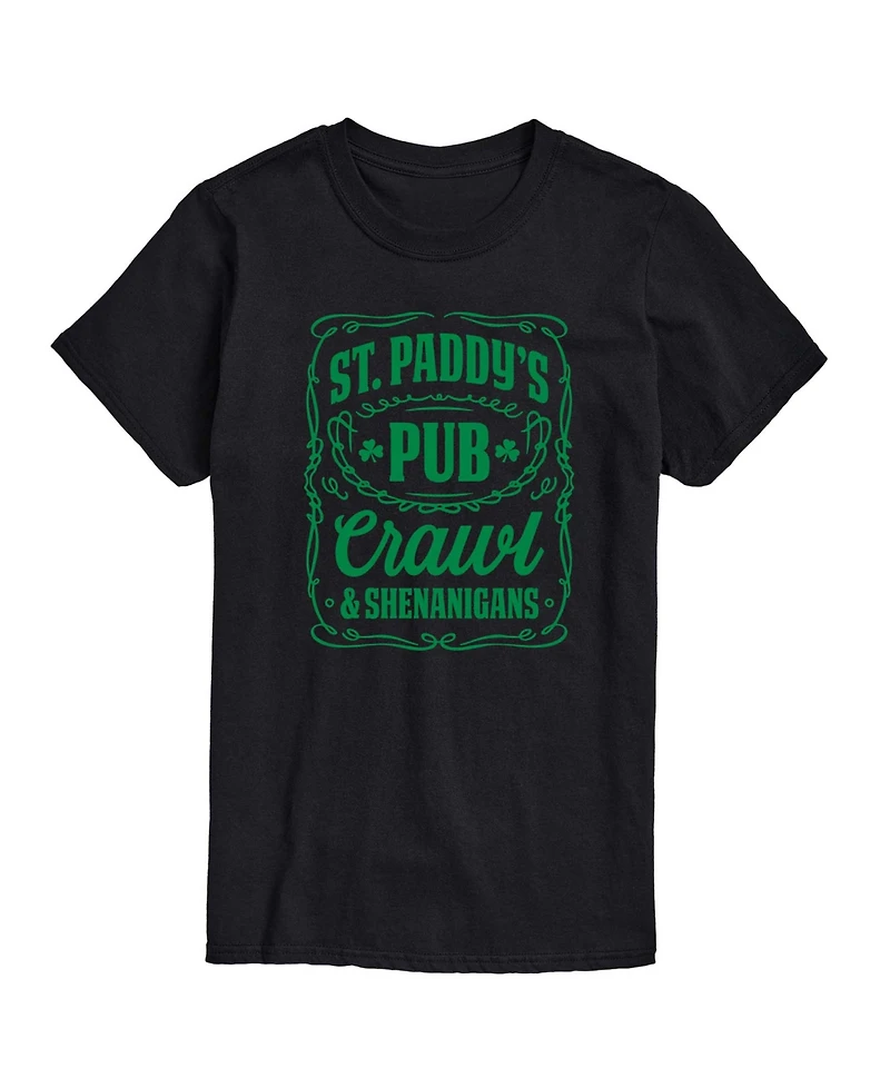 Airwaves Men's Instant Message St. Paddy's Pub Crawl Short-Sleeve Graphic T-Shirt