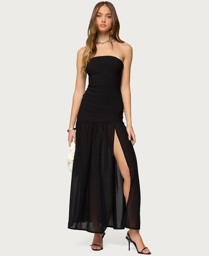 Edikted Women's Marisa Strapless Maxi Dress