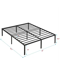 Streamdale Furniture Queen Size Heavy Duty Metal Bed Frame