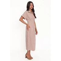 Petal and Pup Women's Eilis Short Sleeve Button Down Maxi Dress