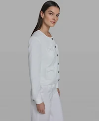 Karl Lagerfeld Paris Women's Bow Pocket Jacket